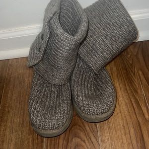 Ugg sweater grey boots size 7